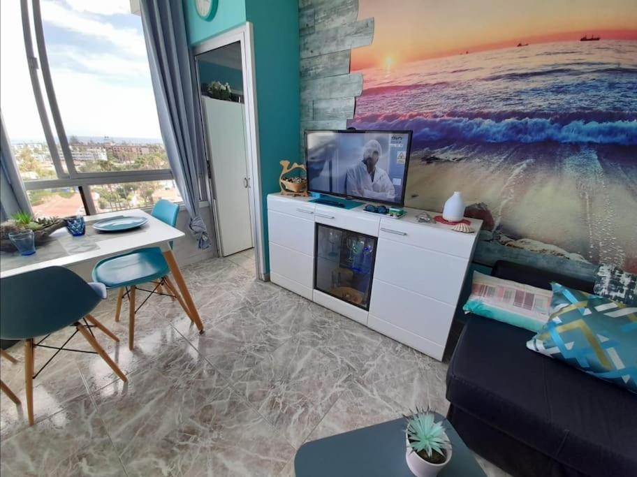 פלאייה דל אינגלז Traumhafte Wohnung Mit Panoramablick Und Pool מראה חיצוני תמונה