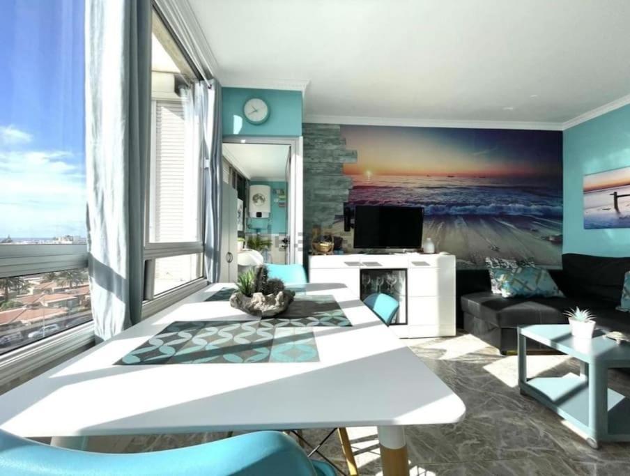 פלאייה דל אינגלז Traumhafte Wohnung Mit Panoramablick Und Pool מראה חיצוני תמונה